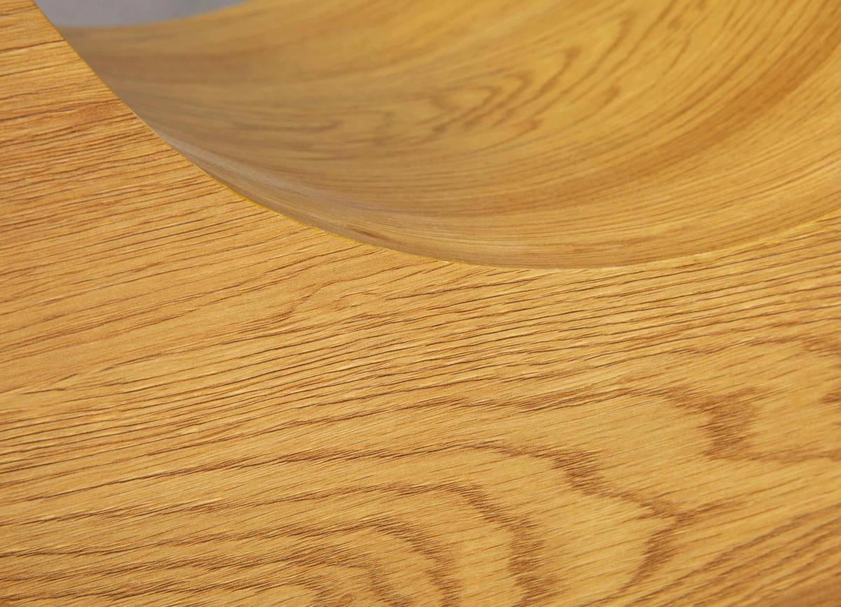 Couchtich Holz Mit Glasplatte X-Form, Eiche Dekor - Eichefarben, KONVENTIONELL, Glas/Holzwerkstoff (110/60/45cm) - MID.YOU