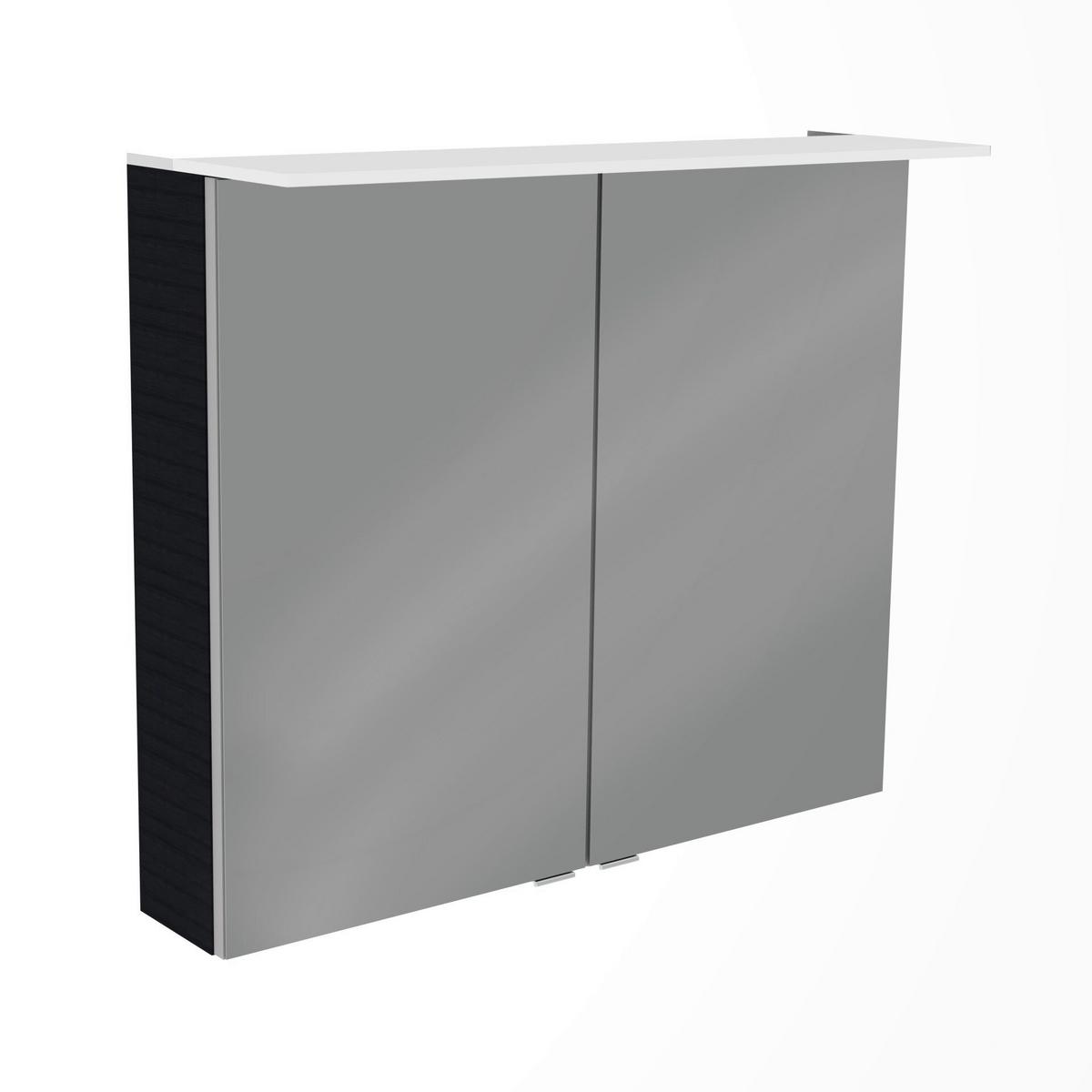 Badezimmer B.Perfekt Eichefarben 3-Teilig - Eichefarben/Weiß, Basics, Glas/Keramik (82cm) - MID.YOU