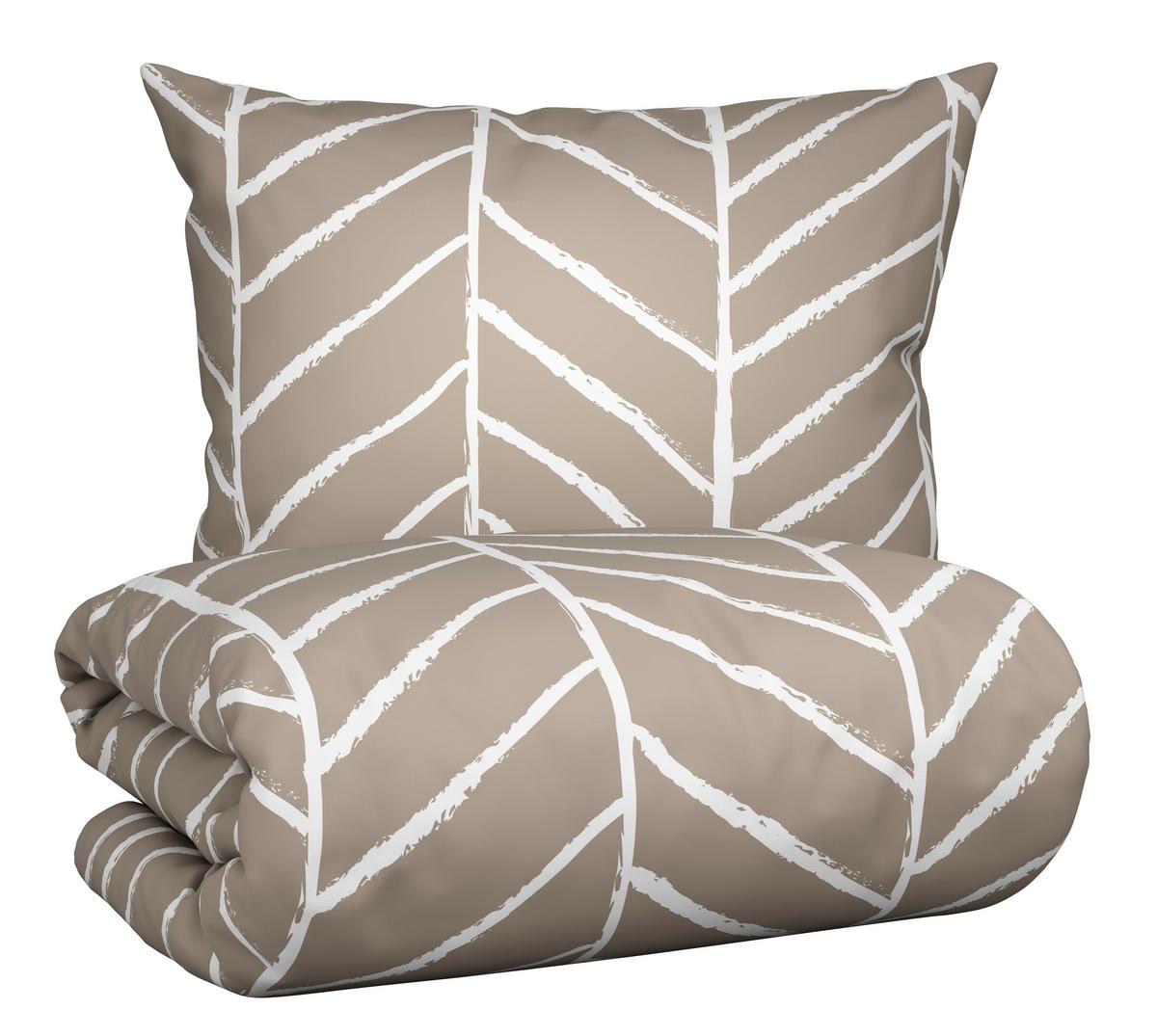 POSTEĽNÁ BIELIZEŇ Marble, 140/200cm, béžová - béžová, Konventionell, textil (140/200cm) - Modern Living