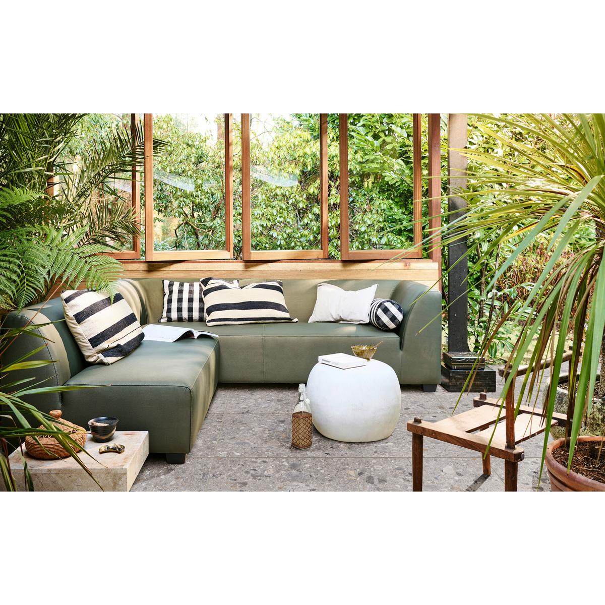 Couchtisch Pebble Weiß B: 50 Cm - Weiß, Design, Glas/Keramik (50/50/35cm) - Livetastic