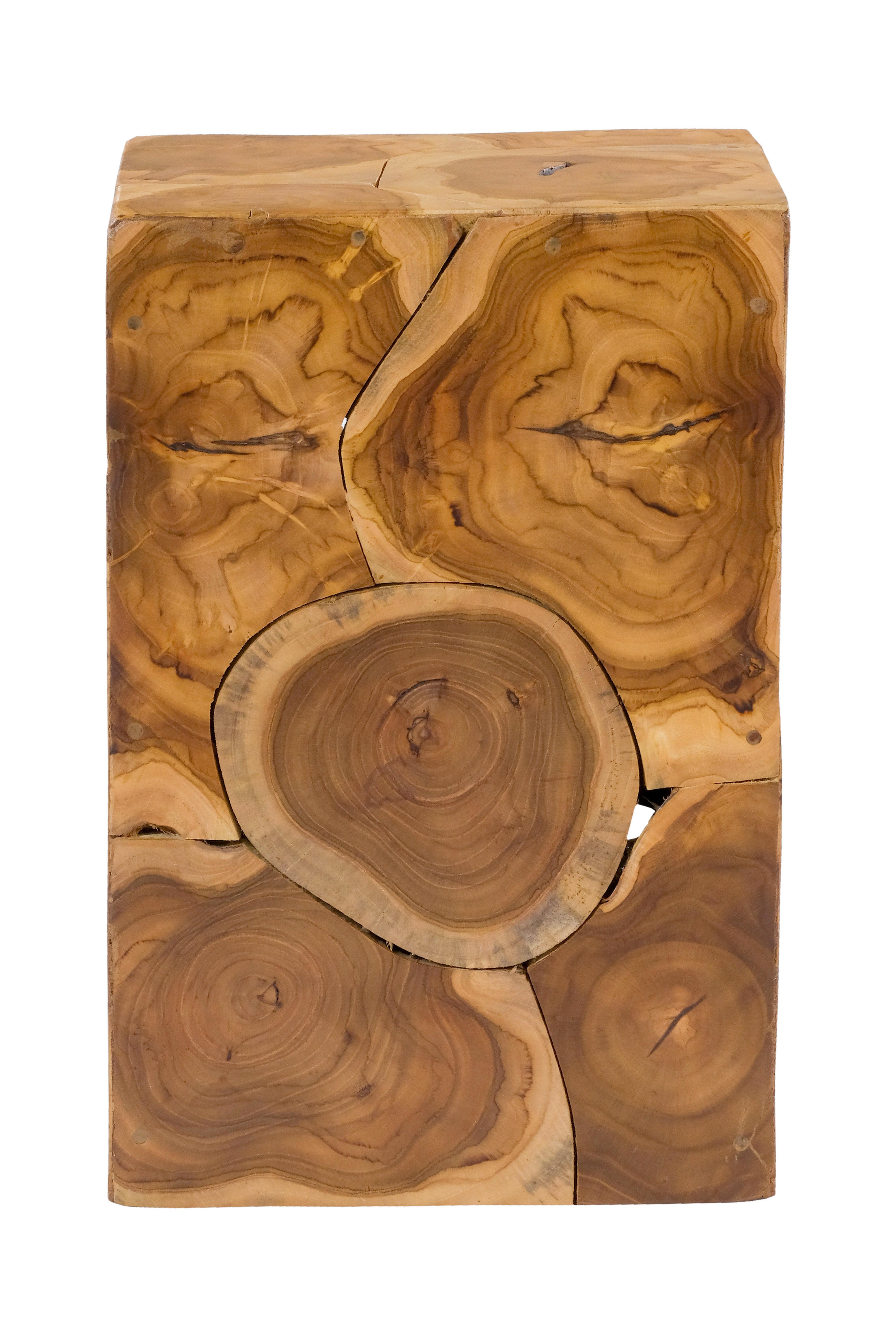 Beistelltisch Aus Teakholz Radix, Naturfarben - Naturfarben, Natur, Holz (30/45/30cm) - Kayoom