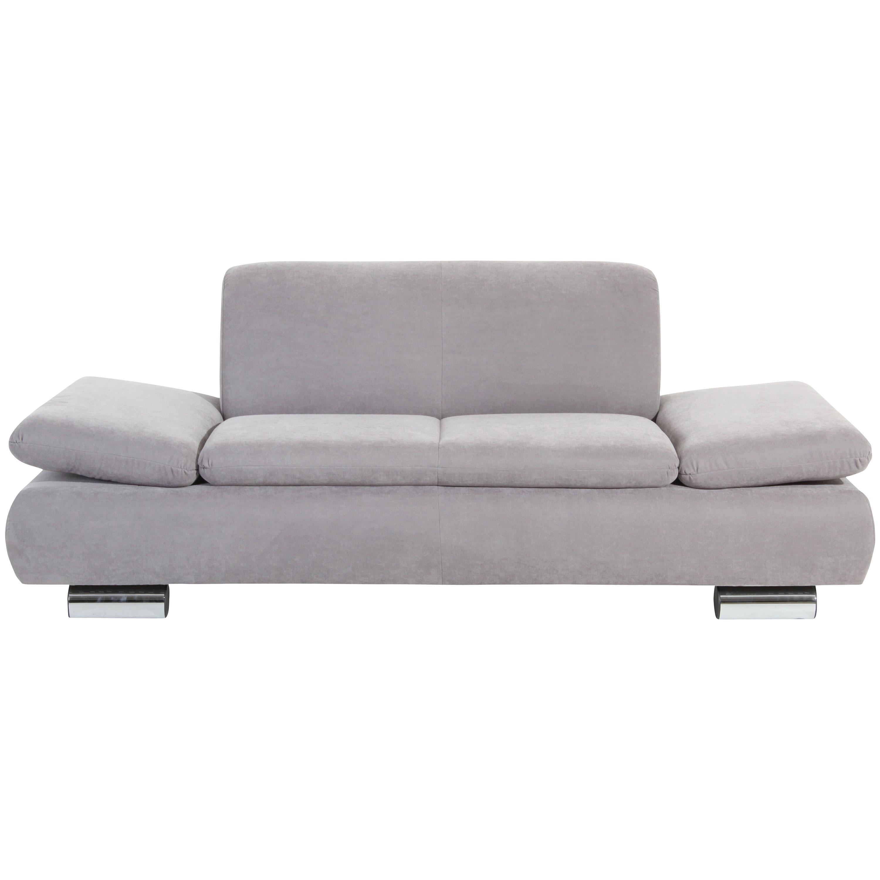 2-Sitzer-Sofa Terrence Armteil verstellbar, Silberfarben - Silberfarben, Design, Textil (190/76/90cm) - Max Winzer