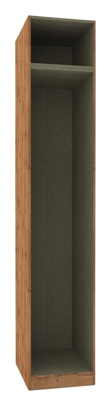 Kleiderschrankkorpus Unit B:46cm Wotan Eiche/twist Dekor - Eichefarben, MODERN, Holzwerkstoff (45,6/242,2/56,5cm) - Ombra