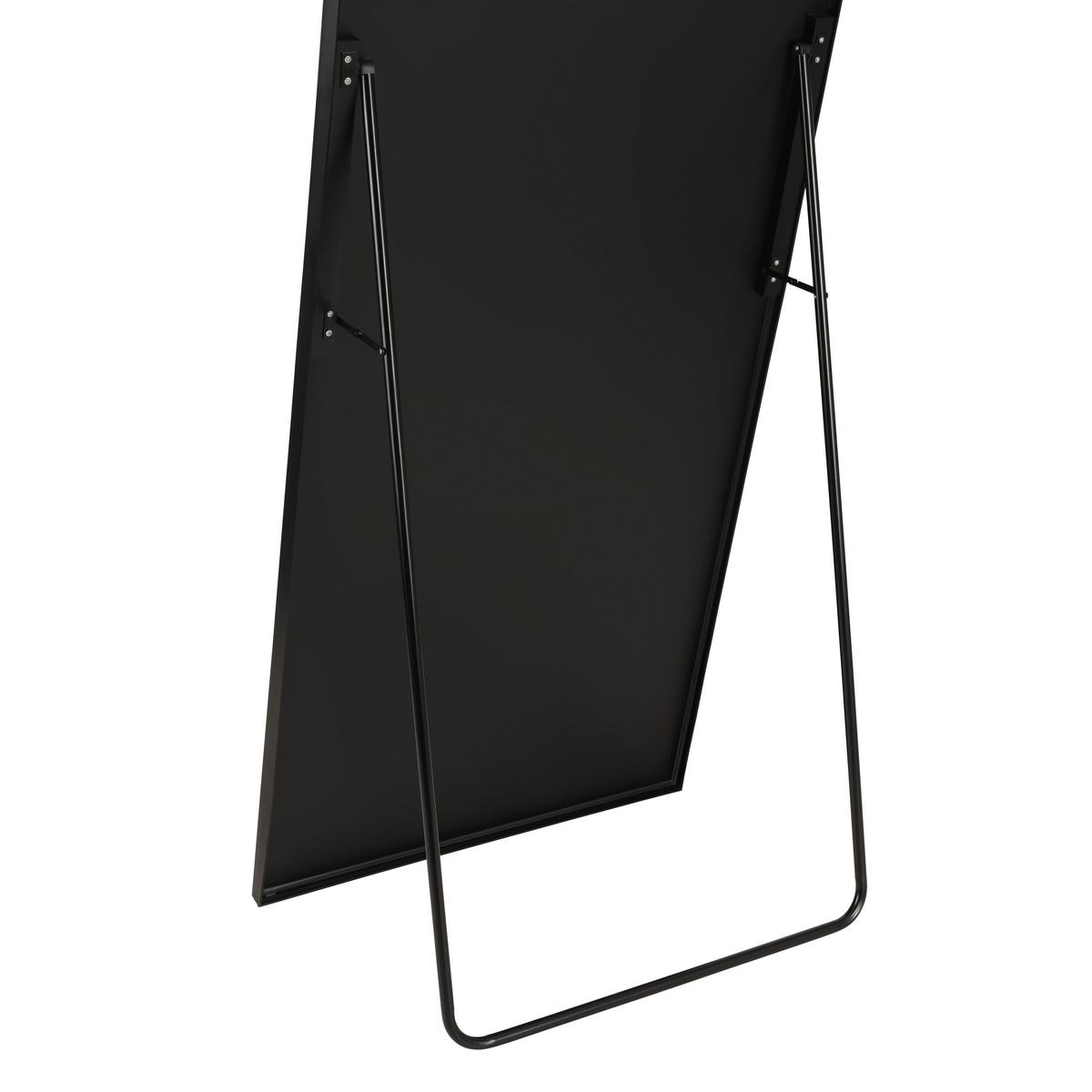 STOJACÍ ZRCADLO BRITT - černá, Moderní, kov/sklo (70/170cm) - Mömax