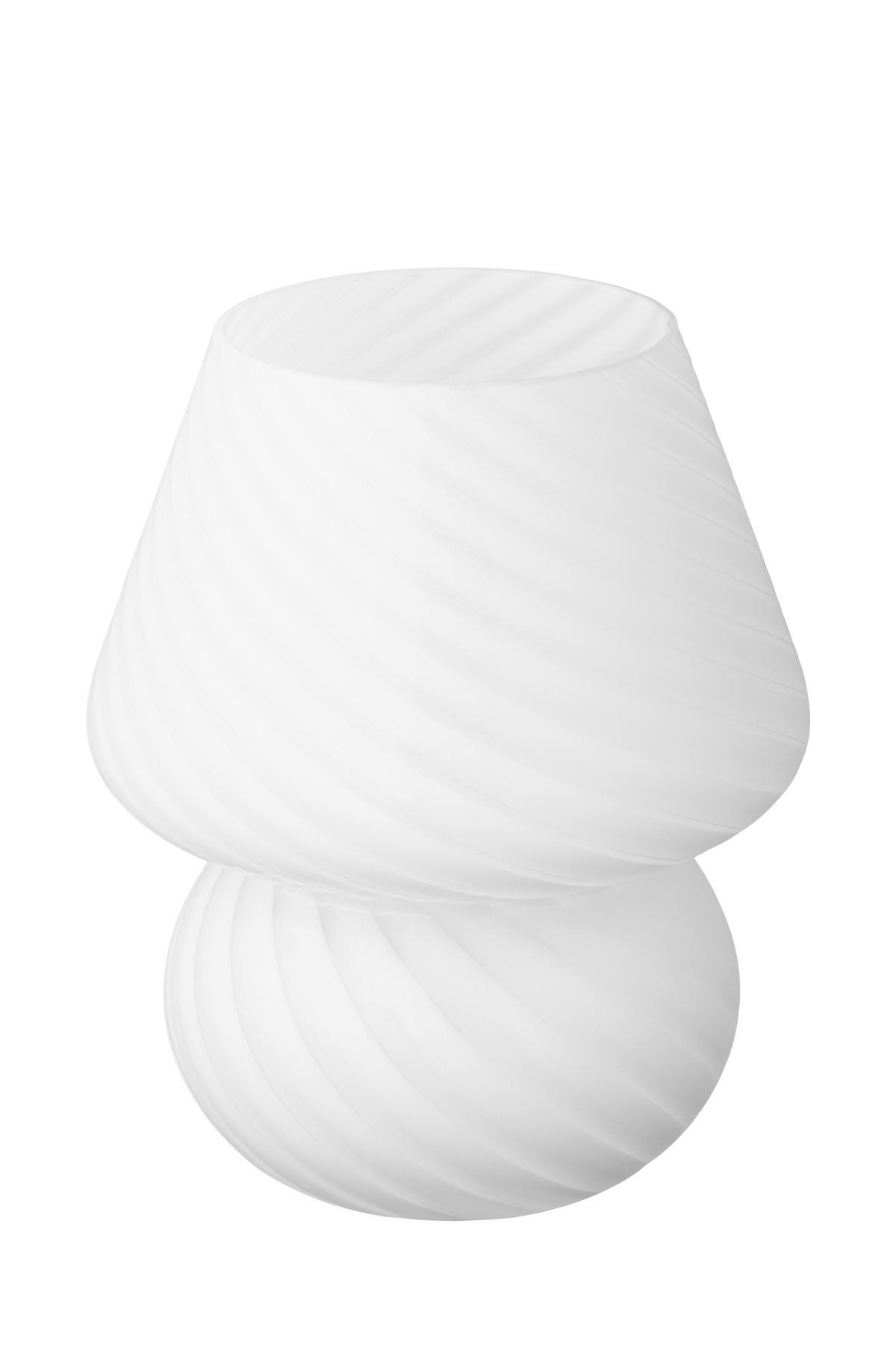 Tischleuchte Damira - Weiß, Basics, Glas (14,5/18,5cm) - James Wood