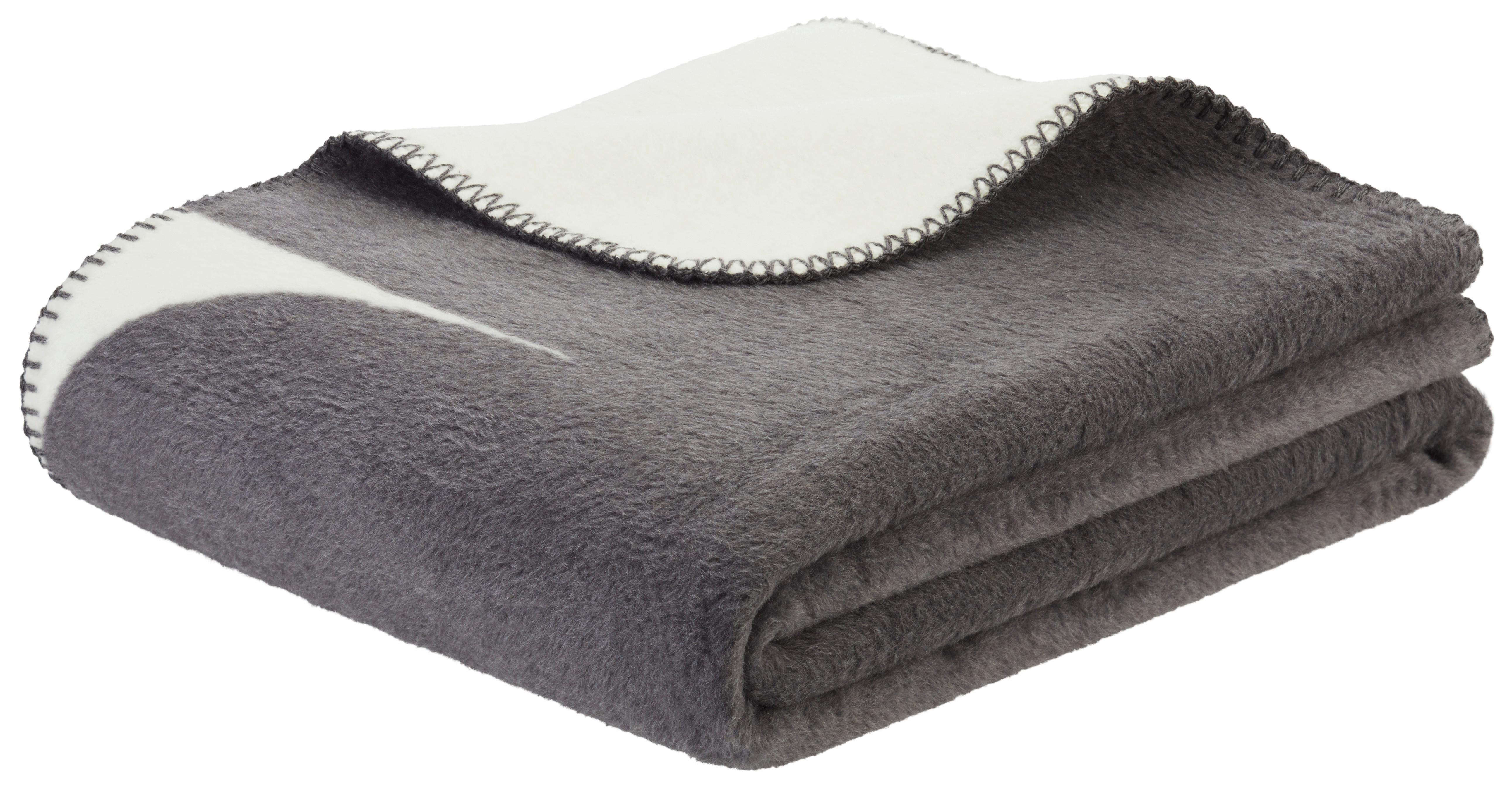 Deka Pebble Stone, 130/170cm - bílá/černá, Moderní, textil (130/170cm) - Modern Living