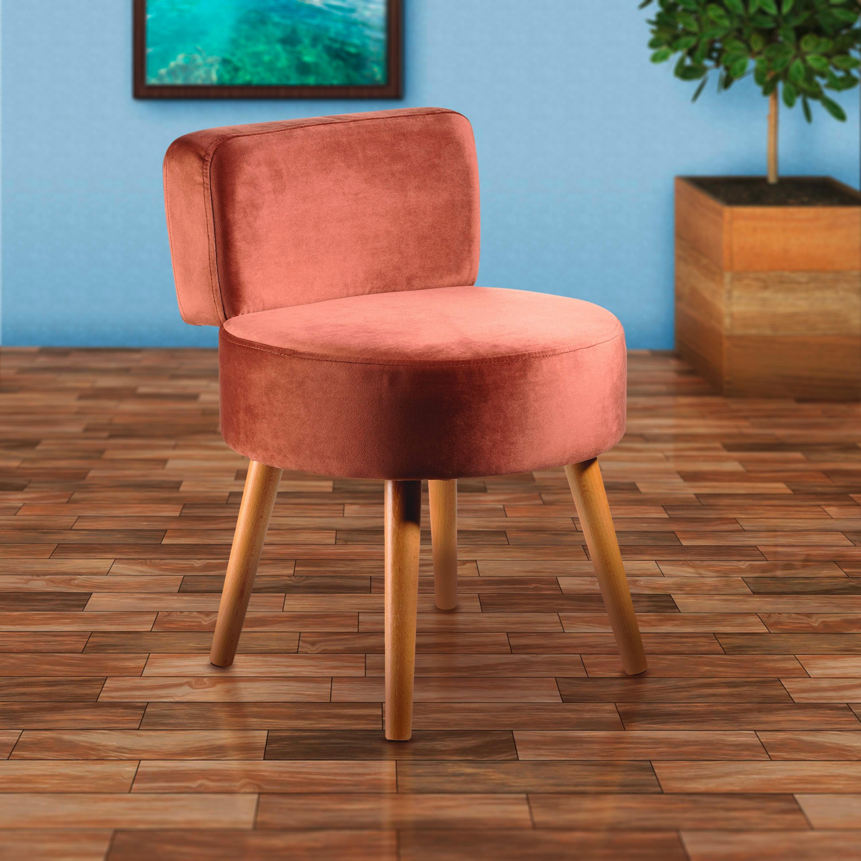 Sessel Milo - Rostfarben, Design, Textil (44/58/44cm) - Echtwerk
