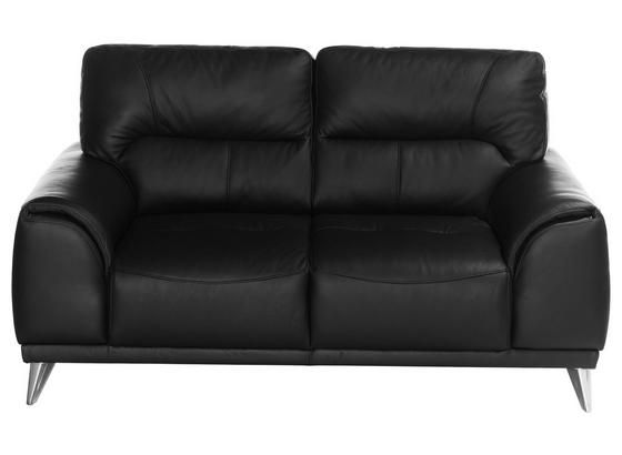 Zweisitzer-Sofa Frisco - Chromfarben/Schwarz, MODERN, Textil (166/92/96cm) Zweisitzer-Sofa Frisco - Chromfarben/Schwarz, MODERN, Textil (166/92/96cm)
