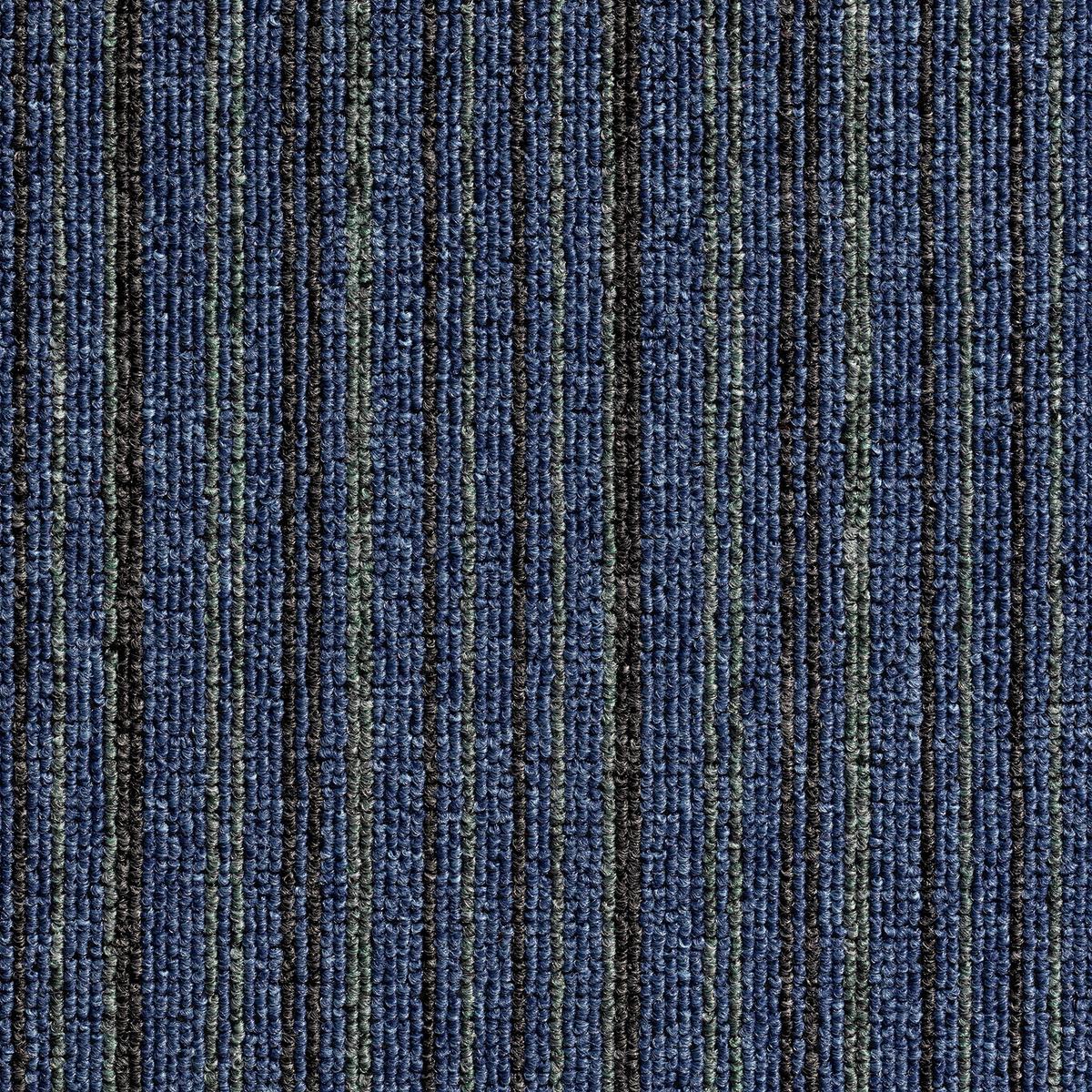 Teppichfliese Blau/grau Astra 50x50 Cm Florhöhe 3 Mm - Blau/Grau, Basics, Textil (50/50cm)