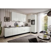 ECKKÜCHE PN 215 - Weiß Hochglanz/Dunkelgrau, MODERN, Holzwerkstoff (300/60cm) - Pino