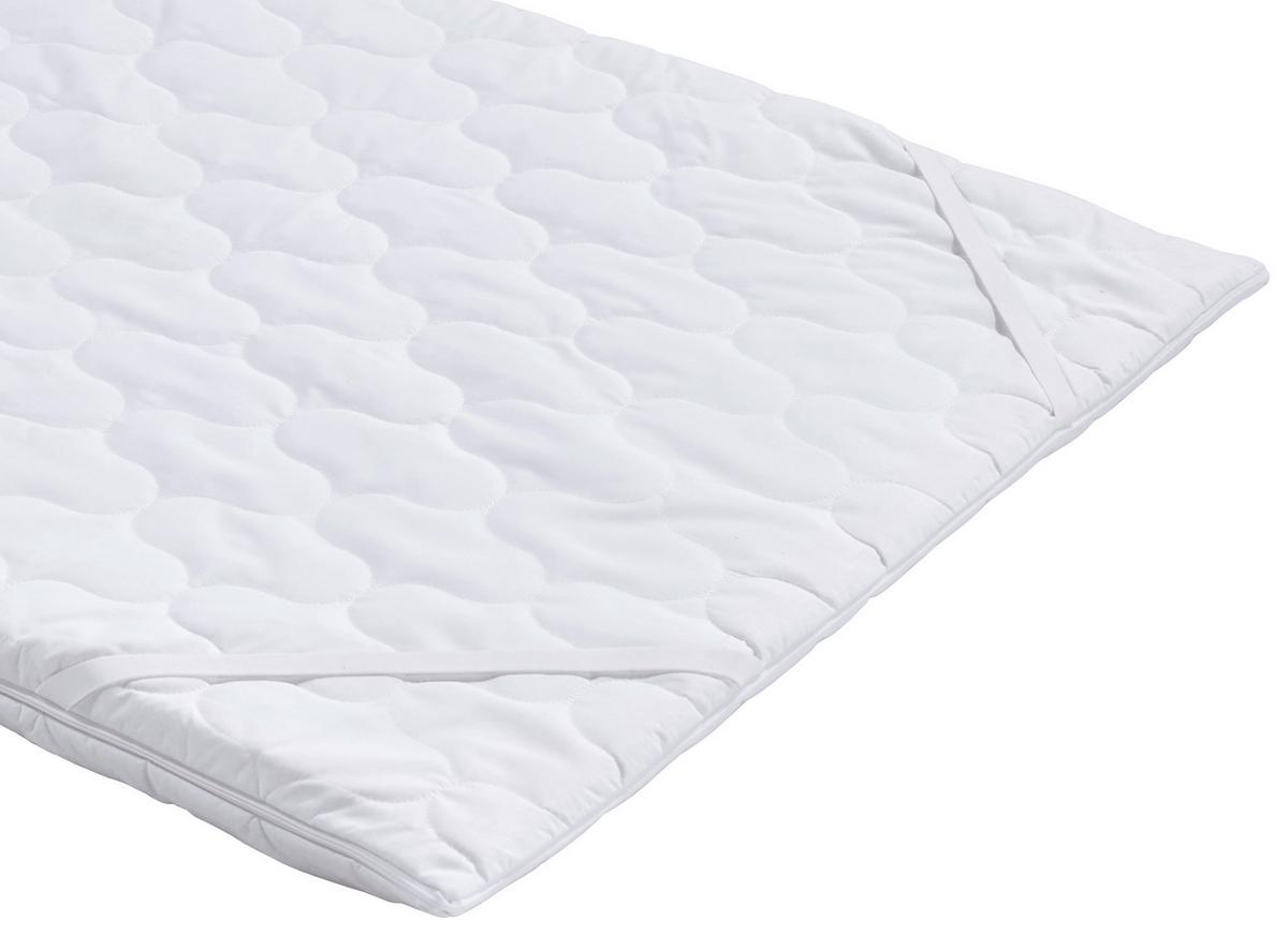 Topper Medisan Polly 140x200 Polyurethanschaumkern 7 Zonen - Weiß, MODERN, Textil (140/200cm) - FAN