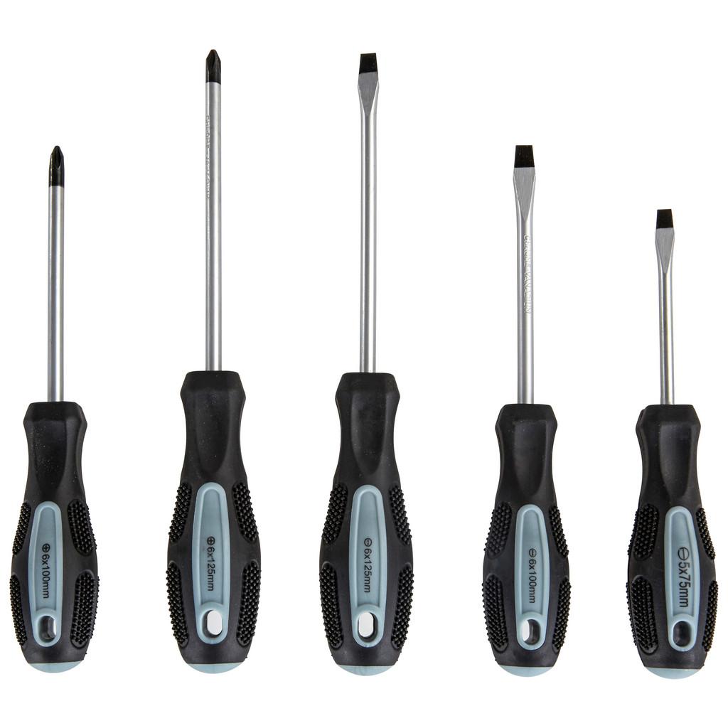 Schraubendreher-set Fabius 5--Teilig. Aus Crv-Stahl