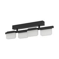 Deckenleuchte 98874* Ervidal - Schwarz, Design, Kunststoff/Metall (62,5/6/16cm) - Eglo