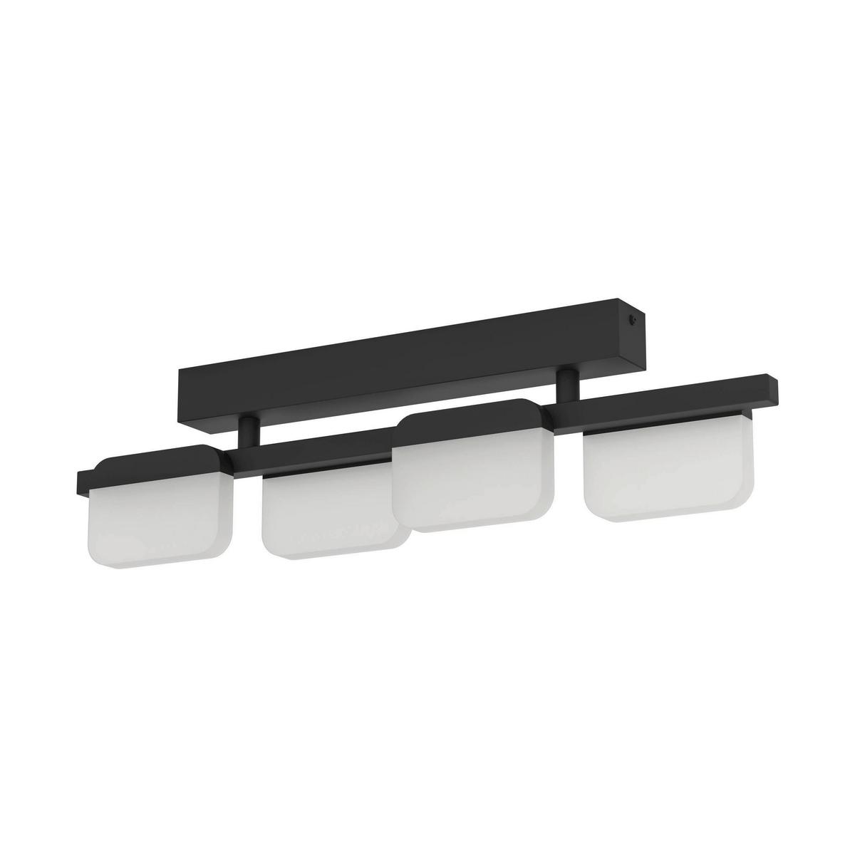 Deckenleuchte 98874* Ervidal - Schwarz, Design, Kunststoff/Metall (62,5/6/16cm) - Eglo