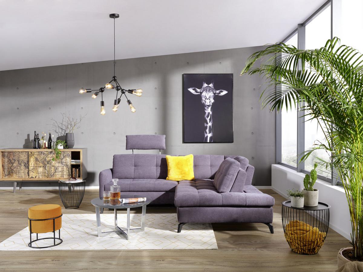 SADA STOLKŮ NELE -TREND- - černá, Moderní, kov (47,5-41,5/47,5-42cm) - Mömax