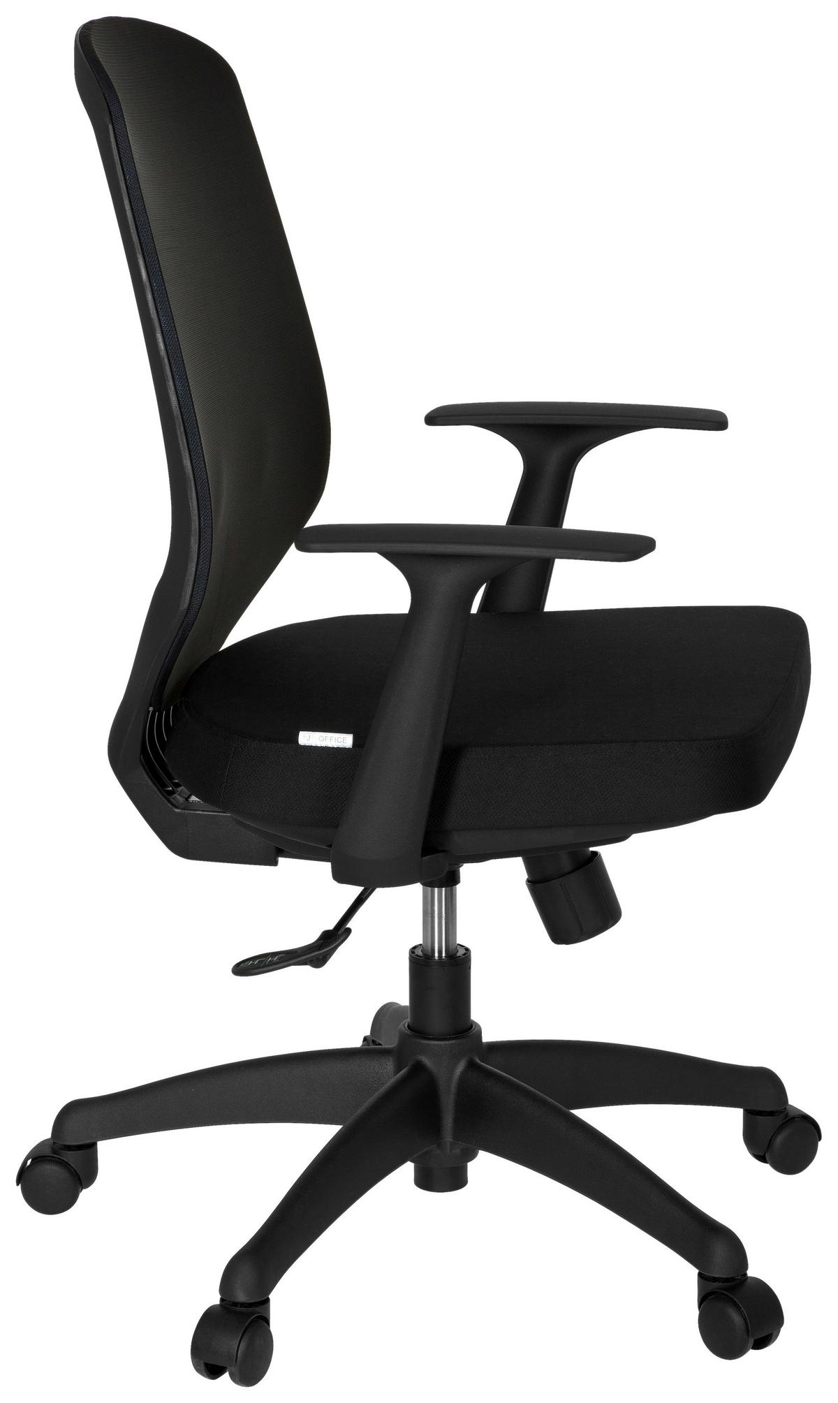 Drehstuhl Delight Schwarz - Schwarz, MODERN, Kunststoff/Textil (56/105/44cm) - MID.YOU