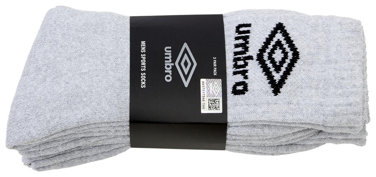 Socken Umbro Set 4 Versch. Farben Gr. 39-46 - Schwarz/Weiß, Textil (39-46null)