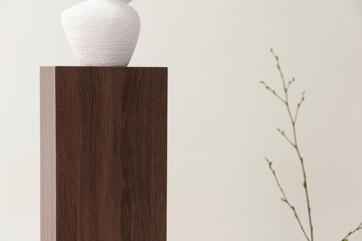 Beistelltisch Ramsvik - Braun, Design, Holz (23/23/95cm) - Livetastic