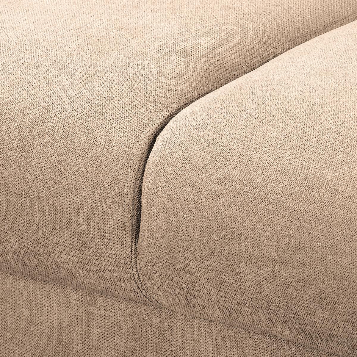 3-sitzer-sofa Beata Beige B: 193 Cm - Wengefarben/Beige, Design, Textil (193/86/87cm) - Livetastic