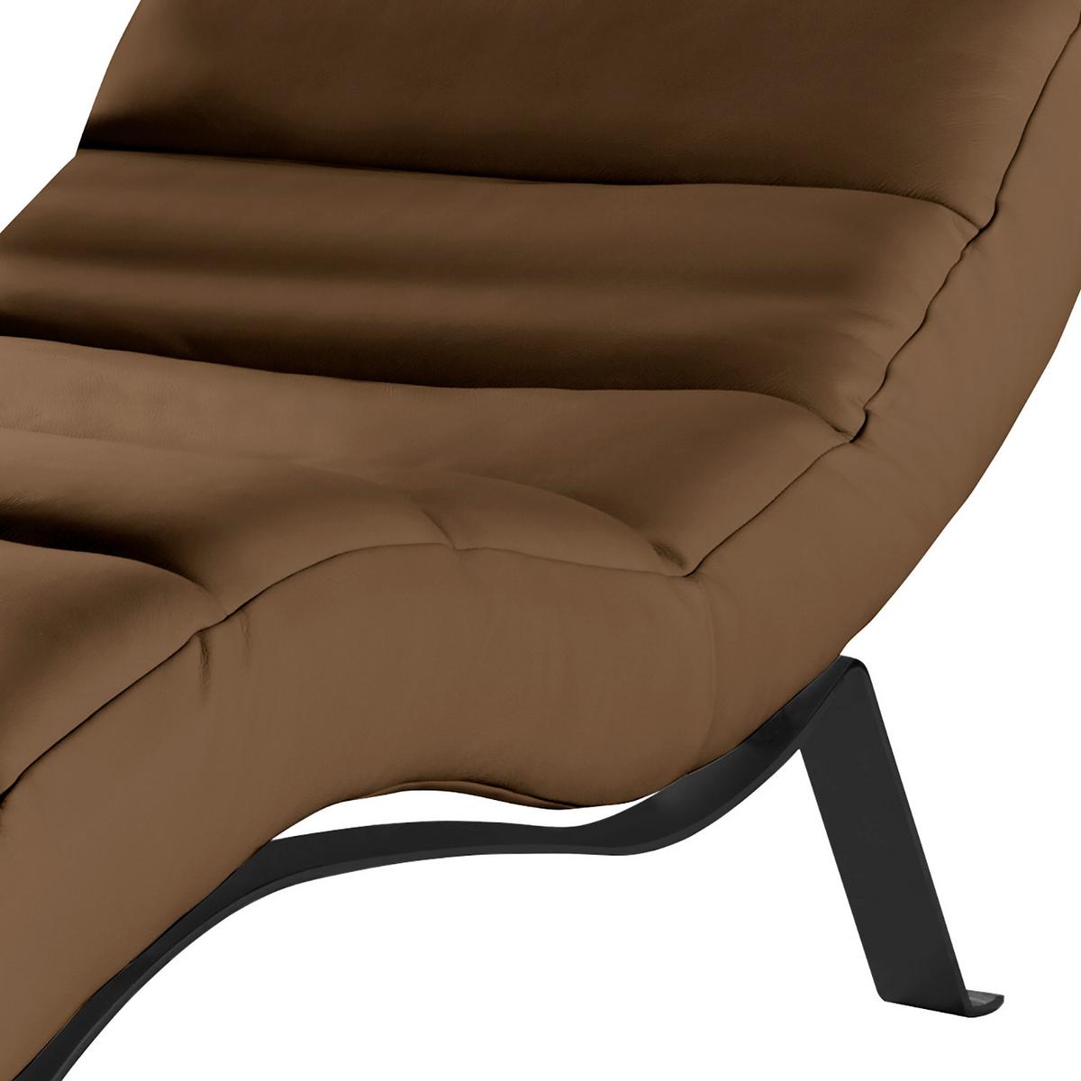 Relaxliege Swing Black Dunkelbraun B: 65 cm - Dunkelbraun/Schwarz, Design, Textil (65/65-95/171cm) - Livetastic