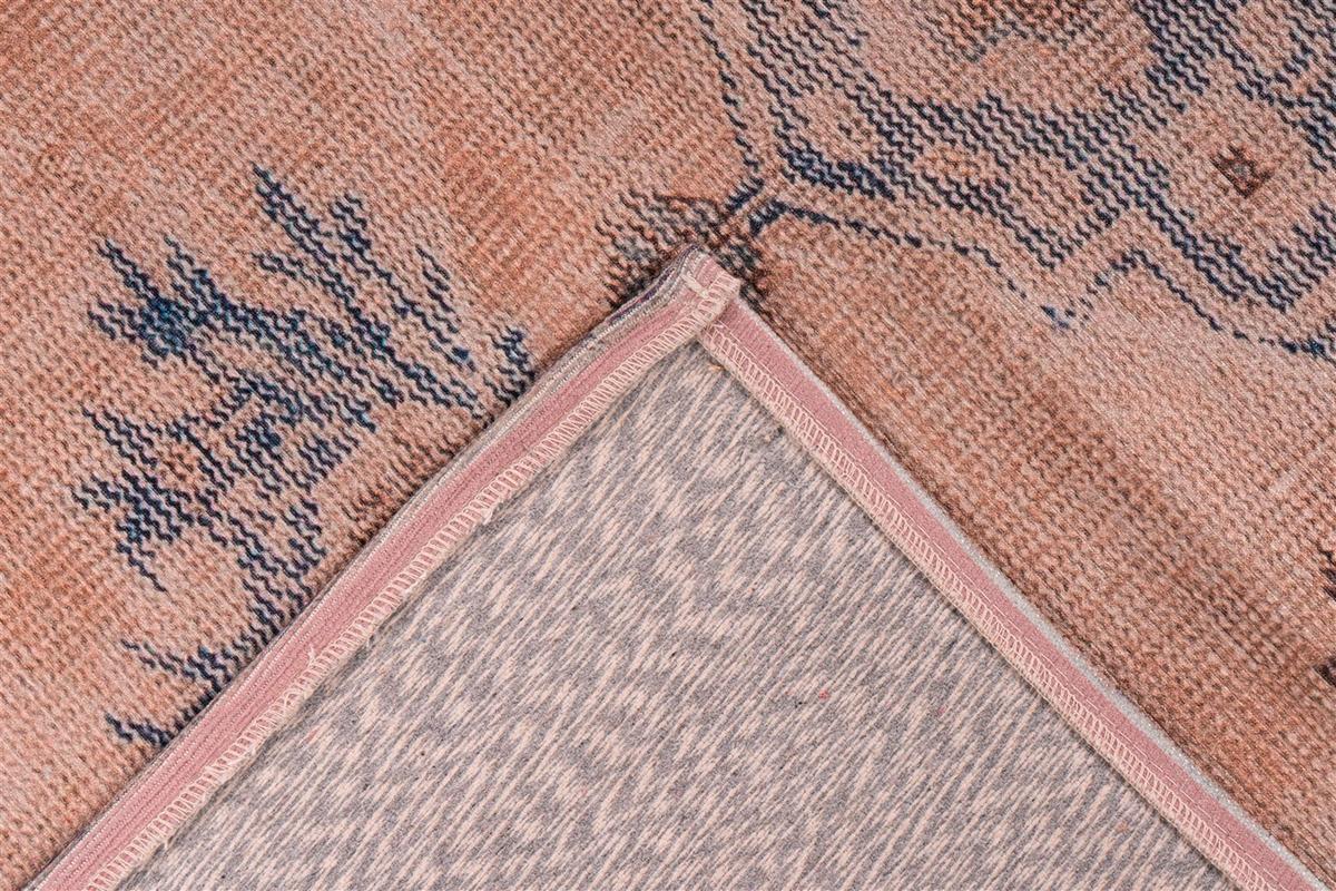 Flachwebteppich Blau Vintage 8406, BxL: 140x200 cm - Blau, KONVENTIONELL, Textil (140/200cm)