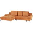 Ecksofa Mia - Gelb/Goldfarben, MODERN, Holz/Holzwerkstoff (187/301cm) - Luca Bessoni