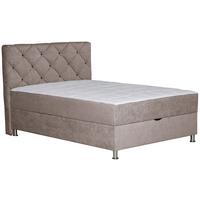 Box-ágy Black Diamond - világosbarna, Design, textil (120/200cm) - Modern Living