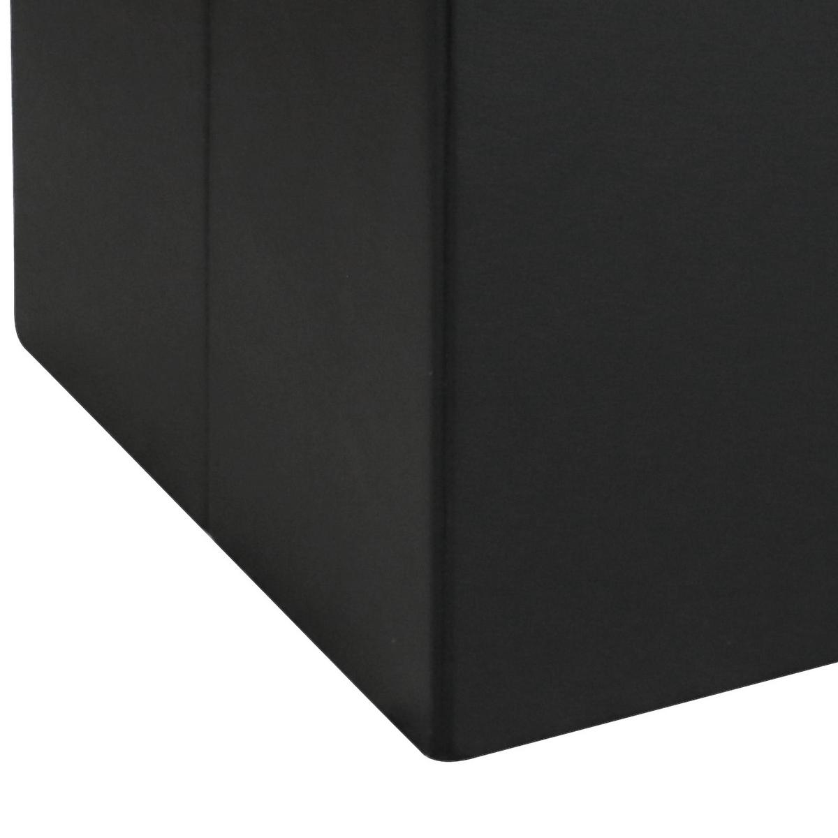 Sitzbank Oliver B: 76 cm Gepolstert mit Stauraum Schwarz - Schwarz, MODERN, Holzwerkstoff/Textil (76/38/38cm)