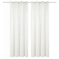 Ösenvorhang Softy 2er Set - Weiß, Basics, Textil (140/160cm)