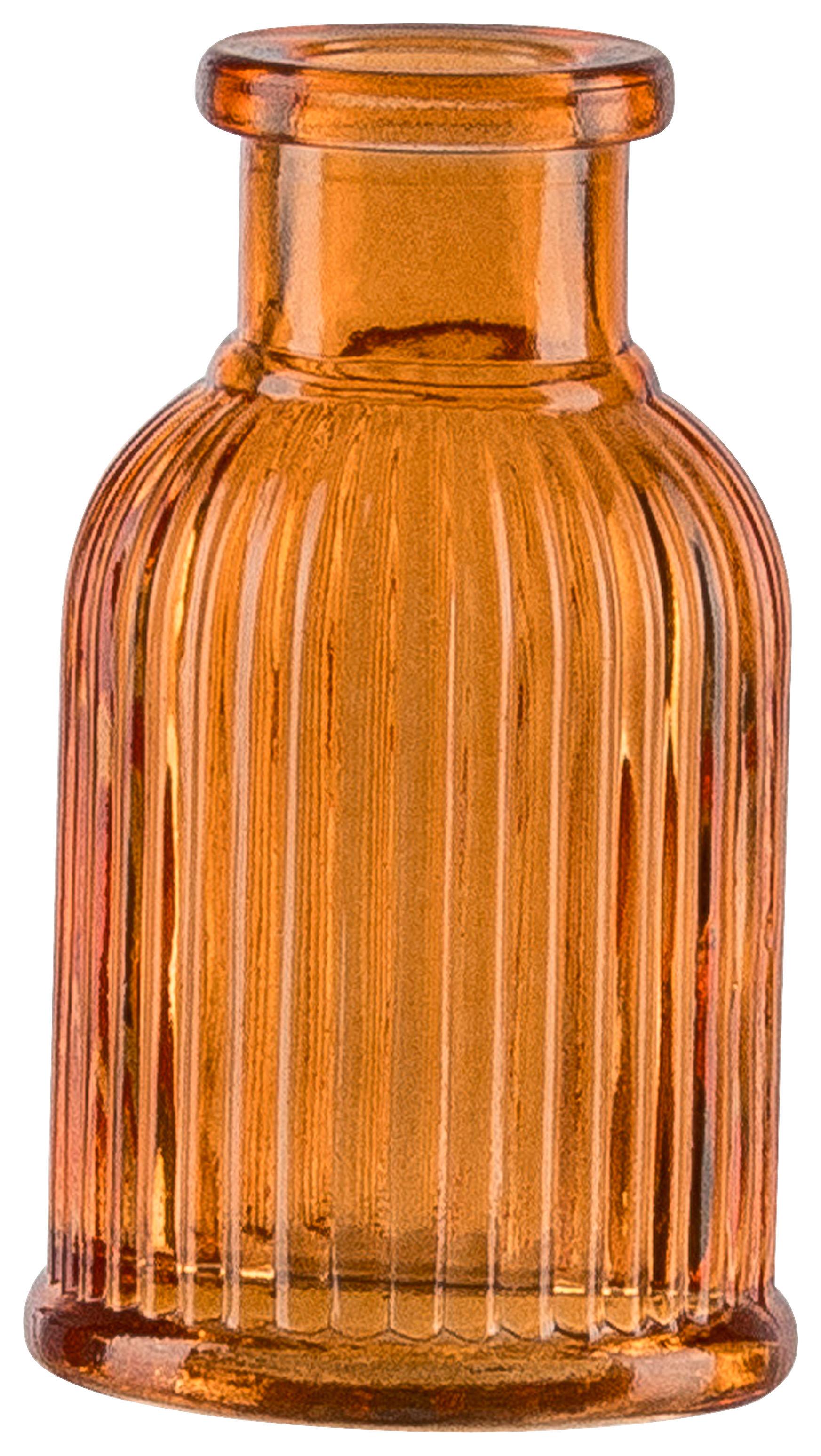 Dekorační váza Dekoračná váza - oranžová, Konvenční, sklo (4,5/7cm) - Mömax