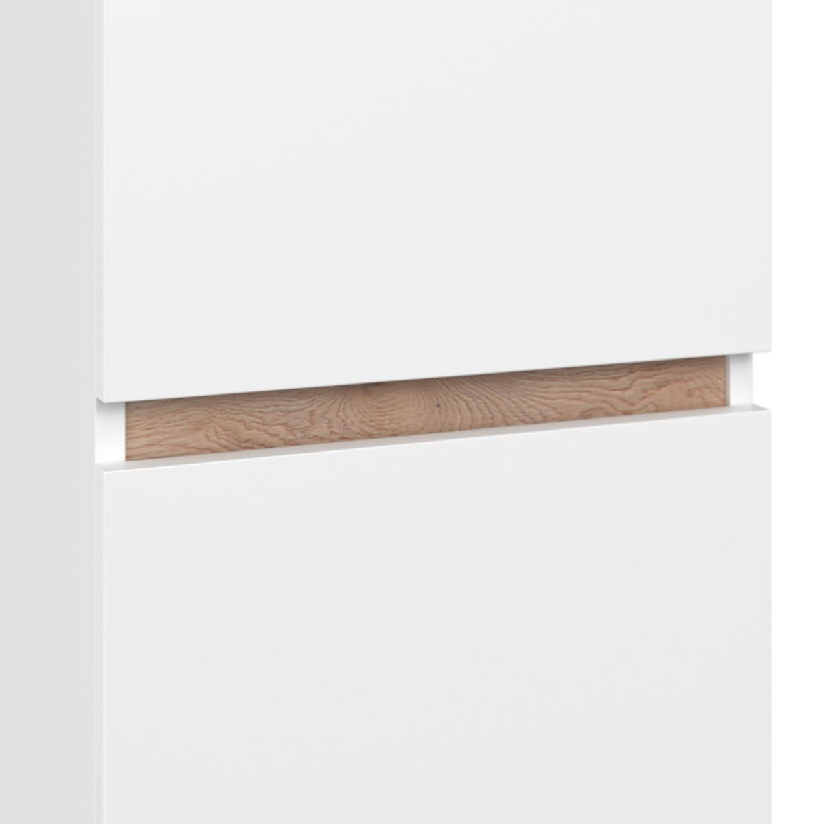 Badezimmer Hochschrank BHT: 40x182x35 cm grifflos - MODERN (40/182/35cm)