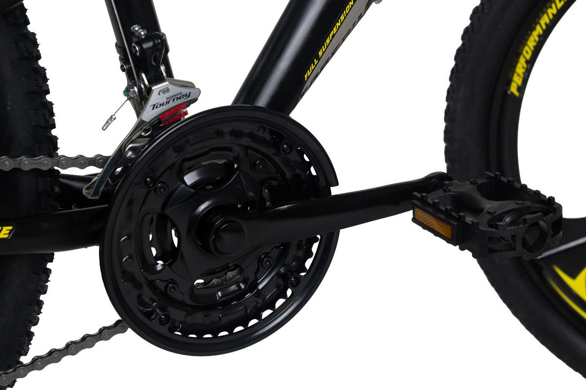 WYLD Mountainbike FullyTopspin schwarz/Gelb 26'' - Schwarz, LIFESTYLE, Metall (25/140cm)