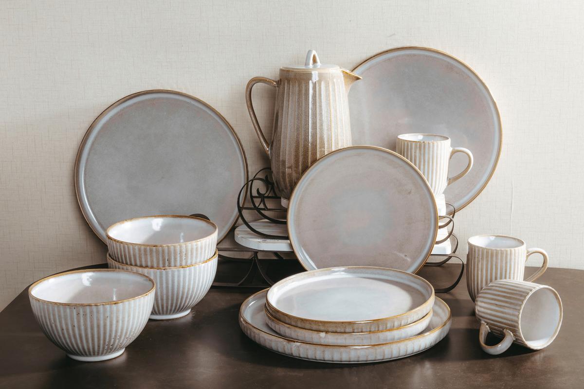 Müslischale Danica - Beige, ROMANTIK / LANDHAUS, Keramik (14/8cm) - James Wood