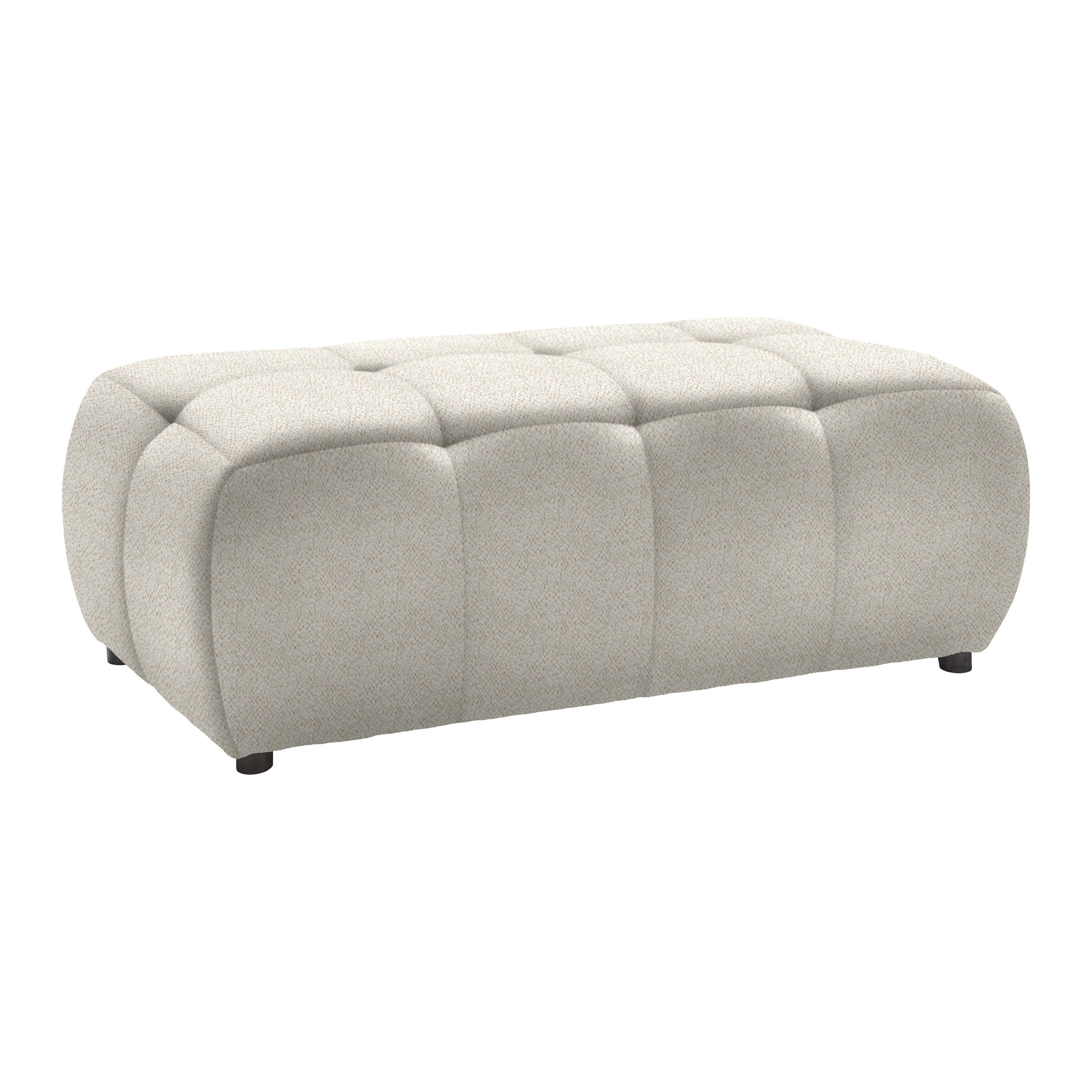 Taburet SOFI, béžová - černá/béžová, Moderní, textil (128/48/70cm) - Premium Living