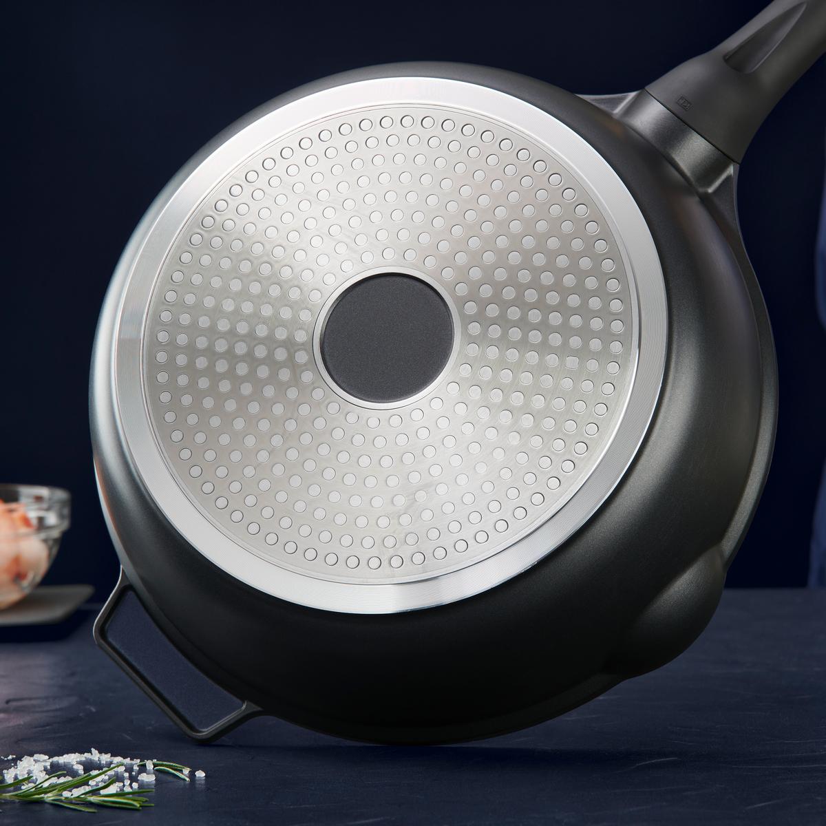 Pánev Black Line, Ø: 28cm - černá, Konvenční, kov/plast (28/8,5cm) - Gourmesto