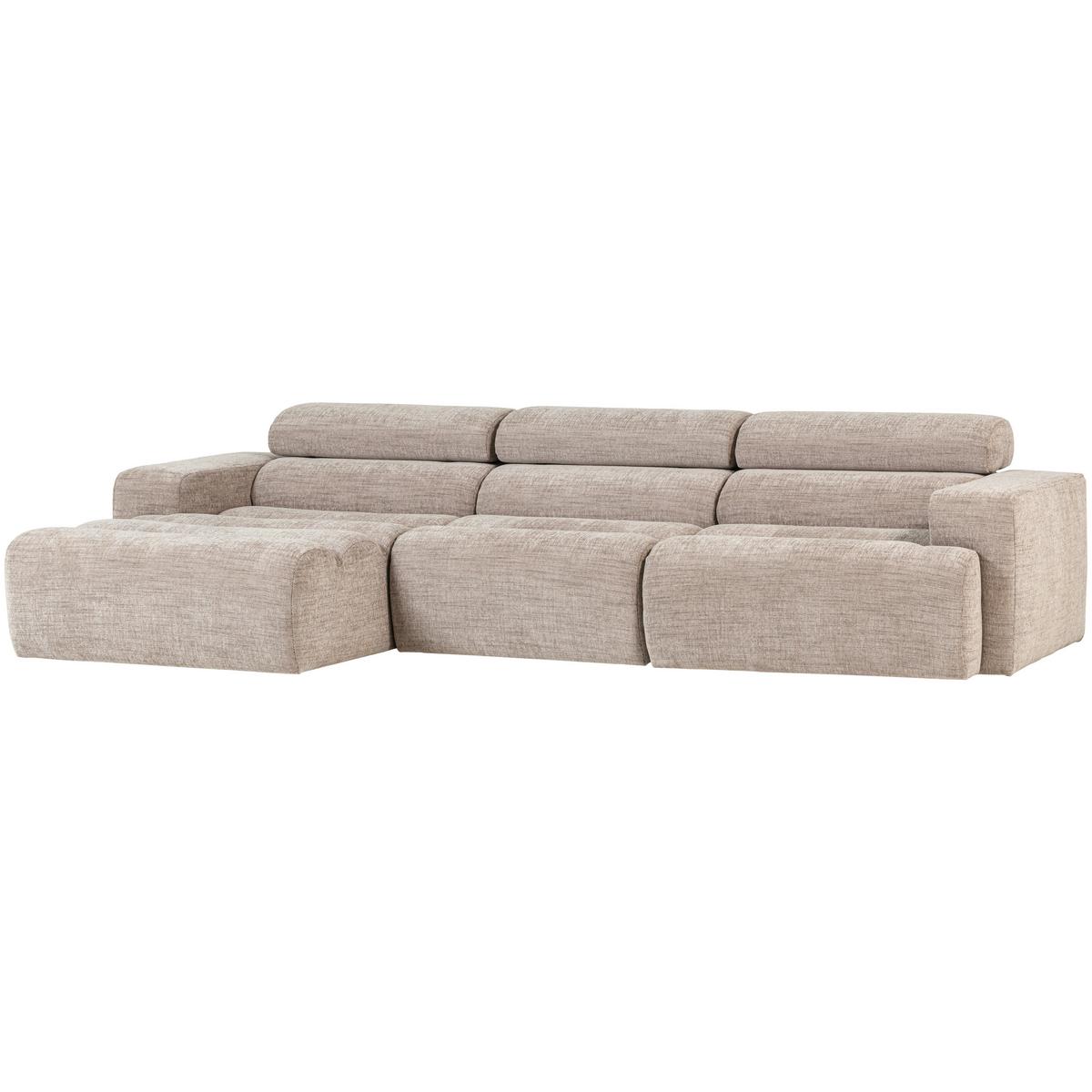ECKSOFA Novi Naturfarben S: 173x300cm - Schwarz/Naturfarben, Design, Textil (173/300cm) - Livetastic