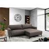 Ecksofa Prince Hellbraun S: 240x163 cm - Hellbraun/Schwarz, Design, Textil (240/163cm) - MID.YOU