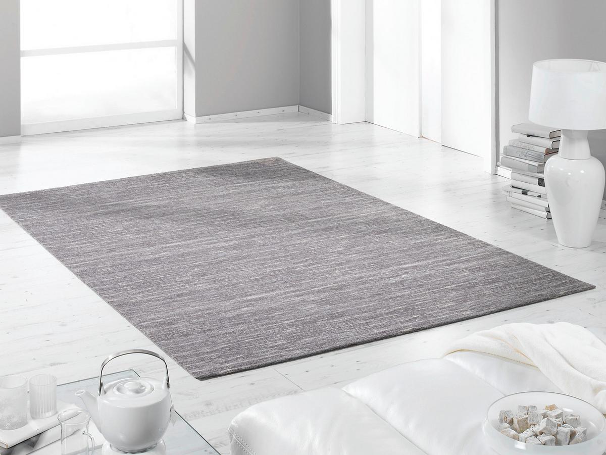 Flachwebteppich Dunkelgrau Sofi Lori 80x150 cm - Dunkelgrau, Design, Textil (80/150cm) - Novel