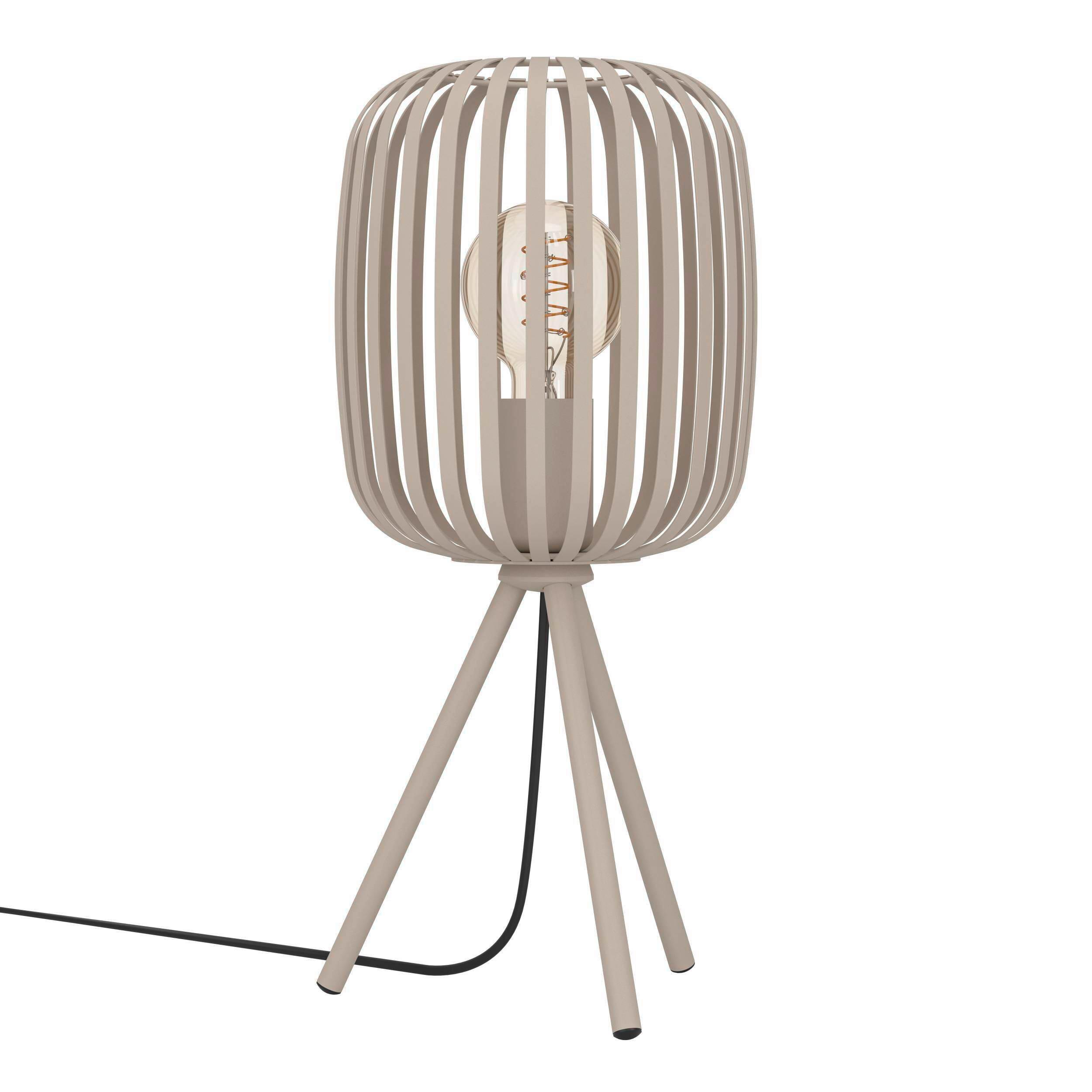 Tischleuchte 56695 Farnetta - Sandfarben/Schwarz, Basics, Metall (20/43,5cm) - Eglo