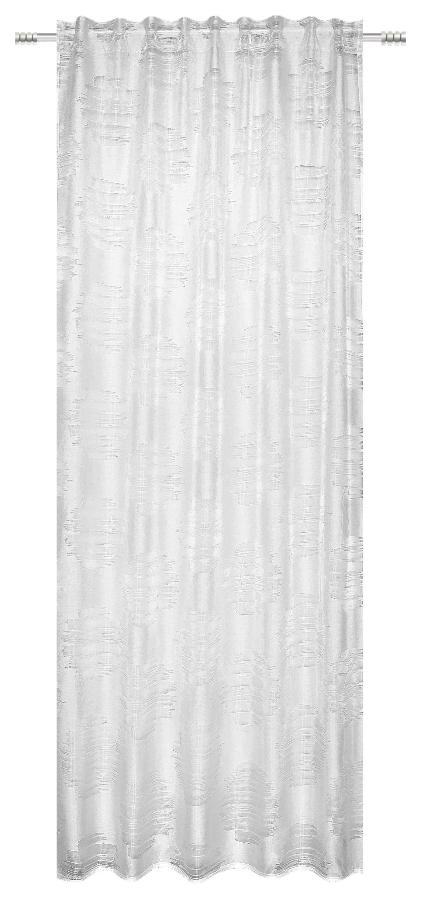 Fertigvorhang Jessie - Perlmutt, MODERN, Kunststoff/Textil (140/245cm) - Luca Bessoni