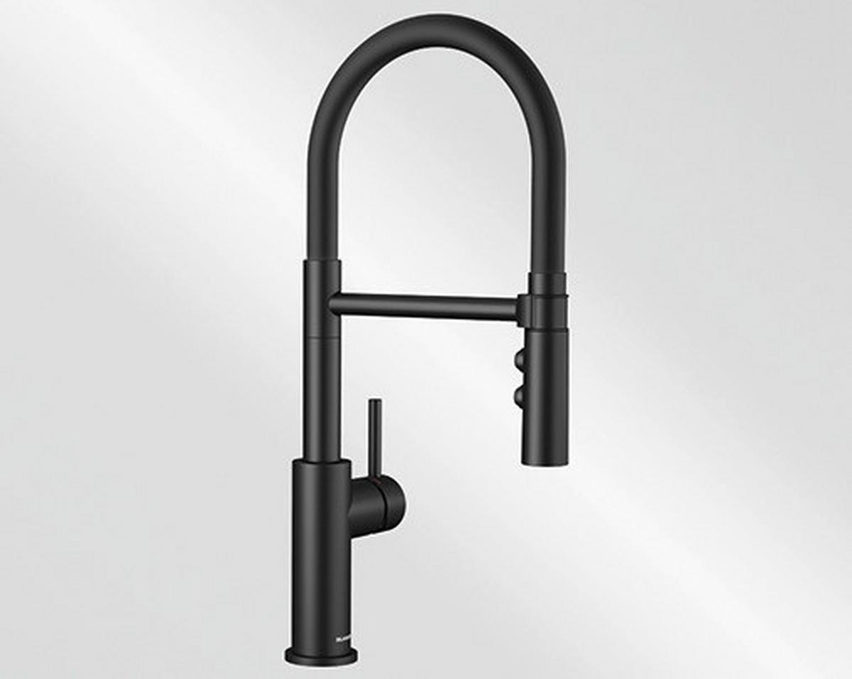 Küchenarmatur Catris-S Flexo Schwarz Schwenkbar - Schwarz, Basics, Metall (47,5cm) - Blanco