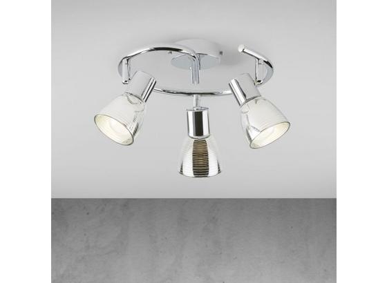 Stropní Svítidlo Carla - barvy chromu, Moderní, kov/sklo (25/14cm) - Modern Living Stropní Svítidlo Carla - barvy chromu, Moderní, kov/sklo (25/14cm) - Modern Living