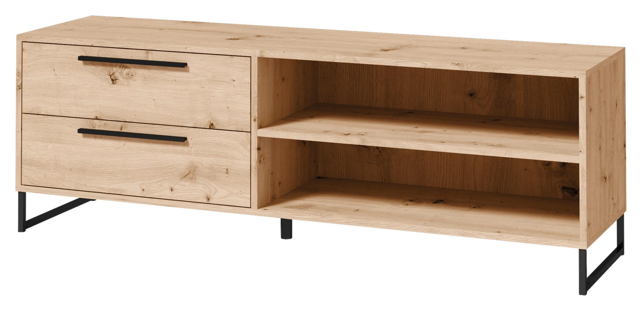 Tv-elem Arkadia - Artisan tölgy, Modern, faalapú anyag (150/51/40cm)