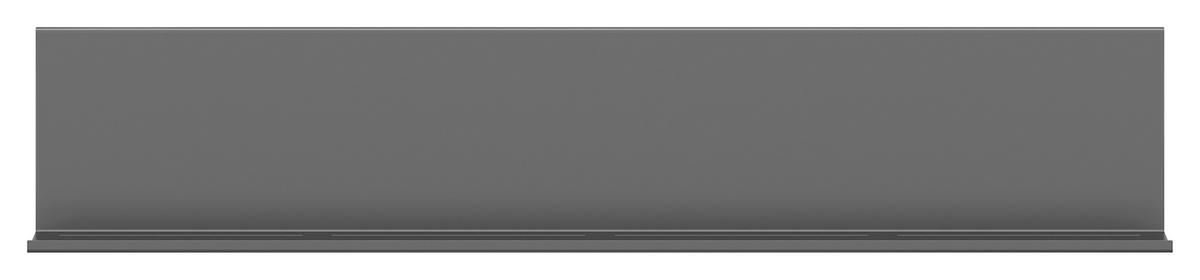 Regálový díl 1x105 cm, 1x120 cm - černá, Basics, kov (225/12/20cm) - Visiona