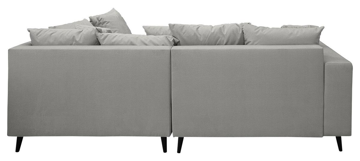 Ecksofa Pruno, Grau S: 247x174 Cm - Schwarz/Grau, Design, Textil (247/174cm) - MID.YOU