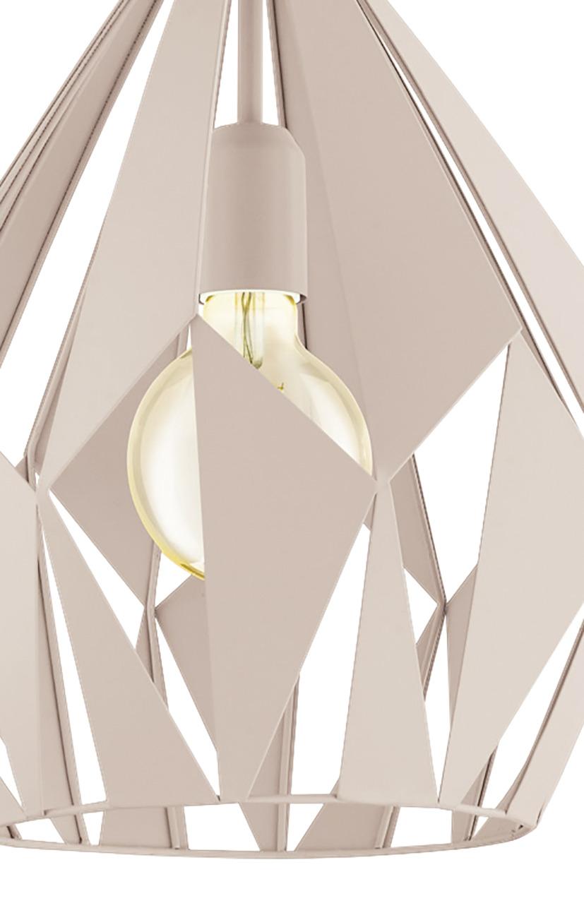 Hängeleuchte Carlton-P H: 150 cm, mit Metall-Fassung