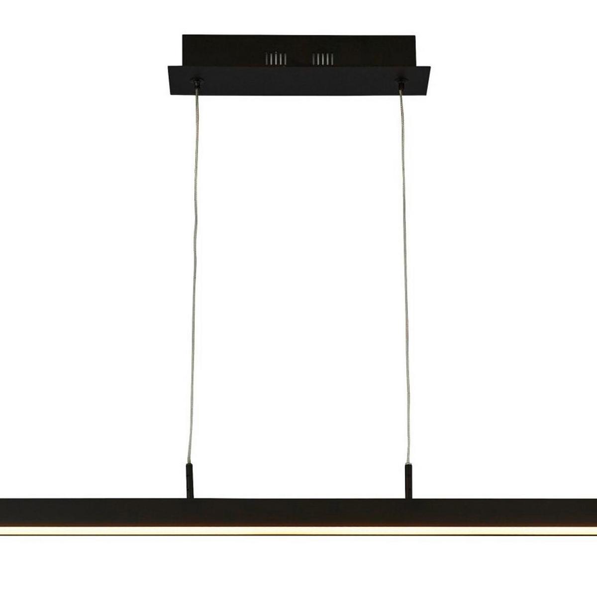 LED-Hängeleuchte 96381-1bk - Schwarz/Weiß, Basics, Kunststoff/Metall (80/70/118.5cm)