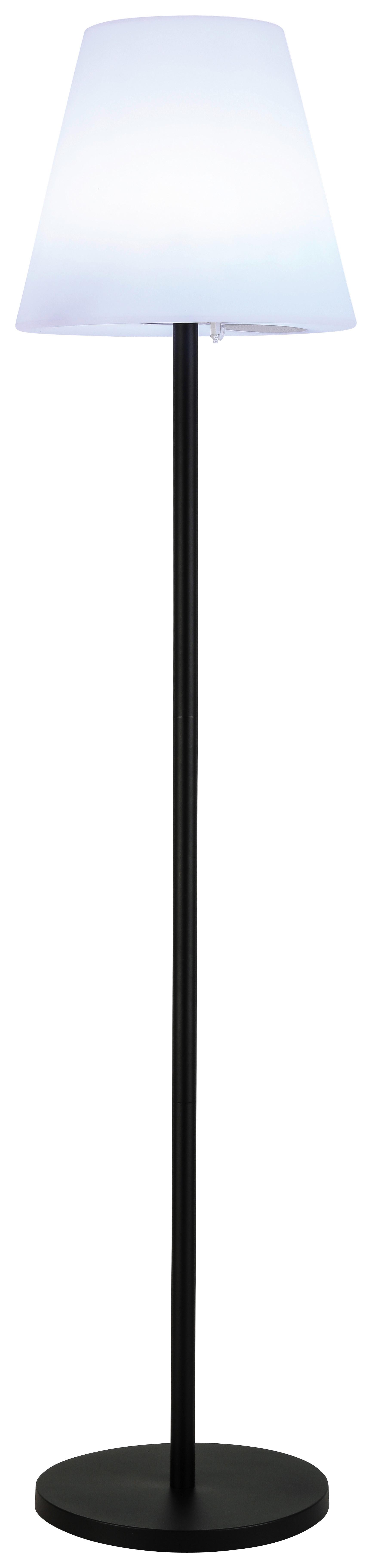 Solární Svítidlo Laureen - bílá/černá, Moderní, kov/plast (34/150cm) - Premium Living