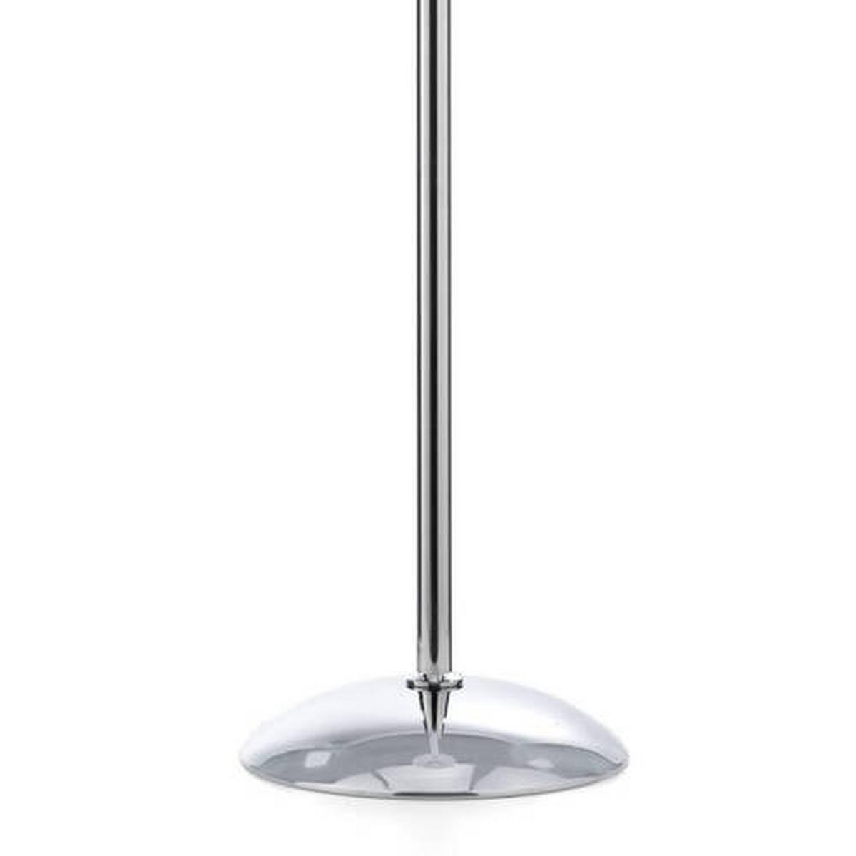 Stehleuchte 4917/ptg - Chromfarben/Grau, Design, Textil/Metall (35/180cm)