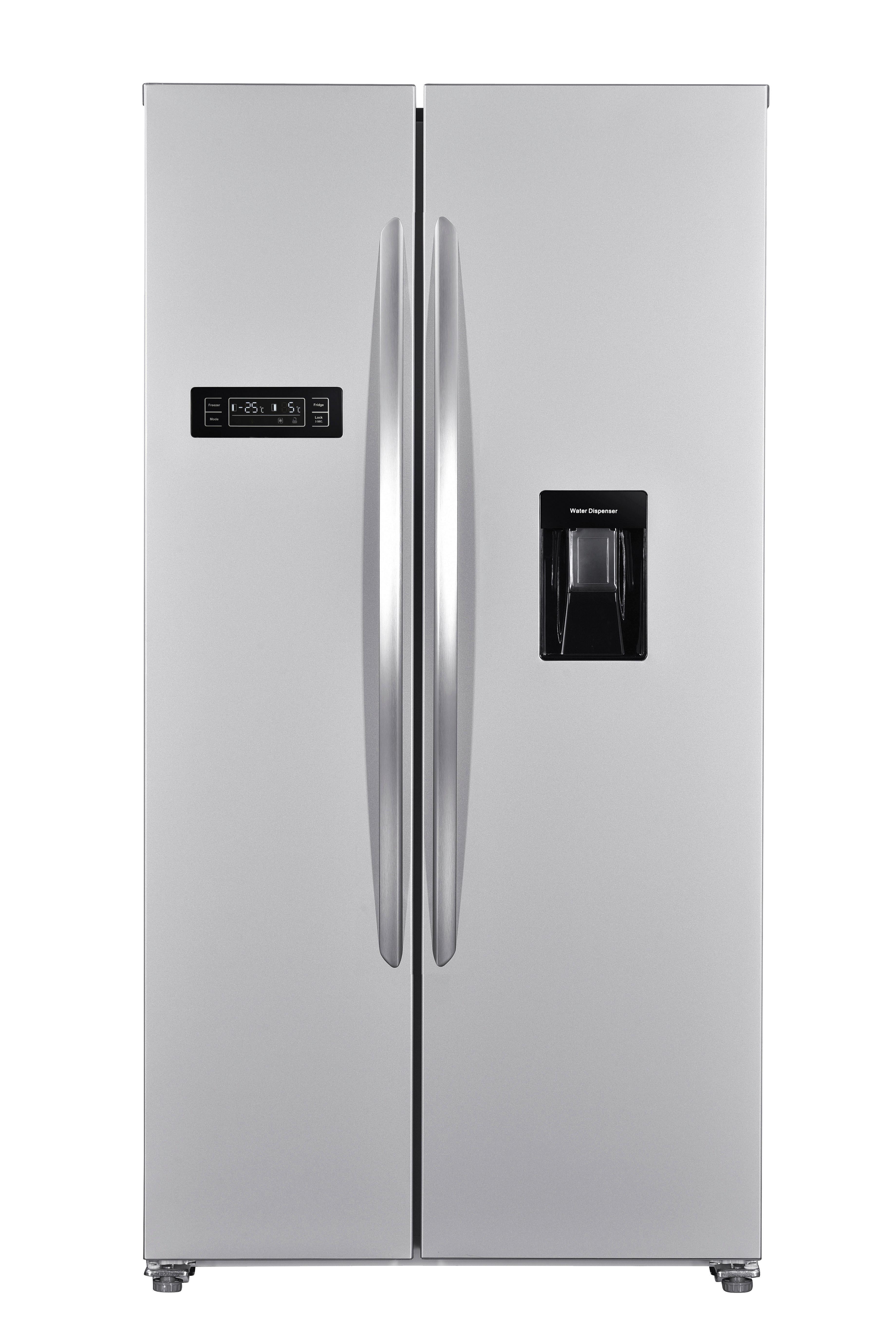 Side-by-side Wsbs518nfwdeix 2 Türen Edelstahlfarben - Edelstahlfarben, KONVENTIONELL, Kunststoff/Metall (90/177/66cm) - Wolkenstein